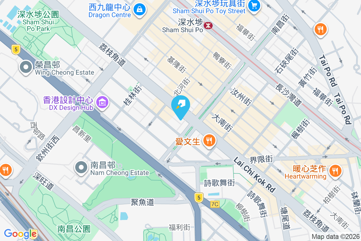 荔枝角道263號 地圖位置