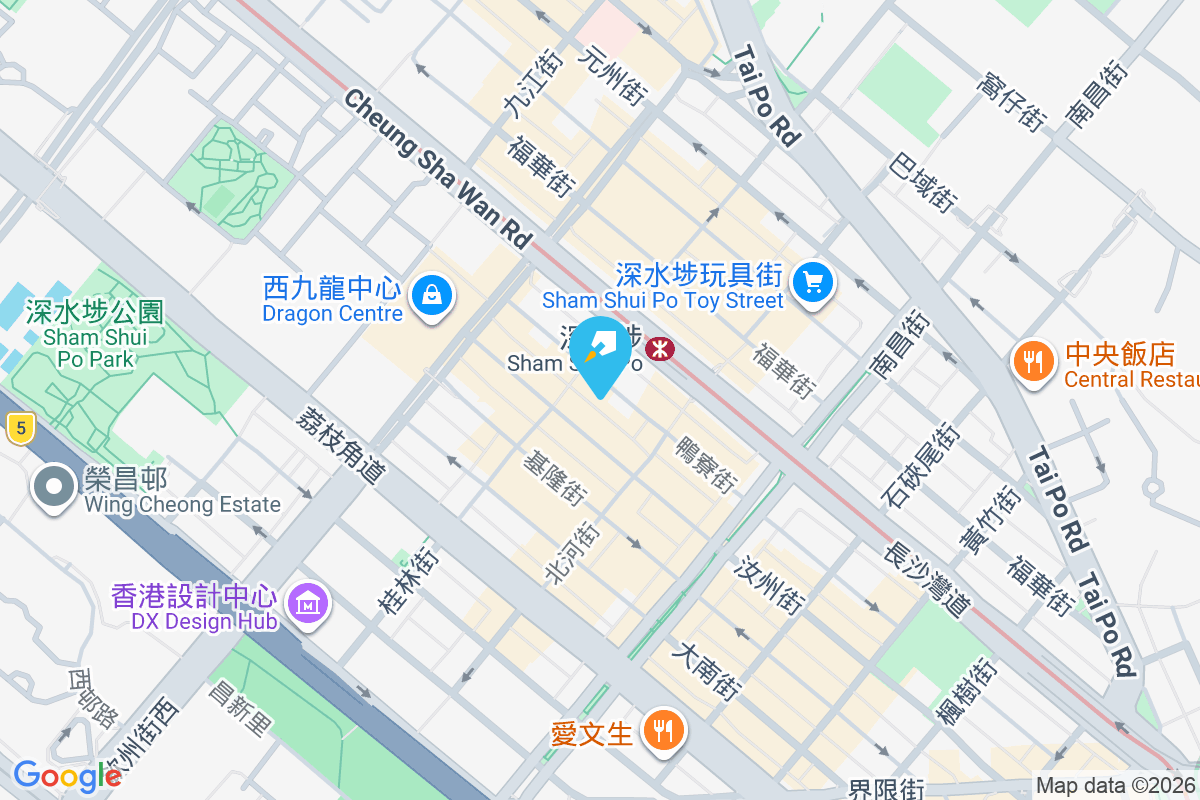 鴨寮街207號 地圖位置