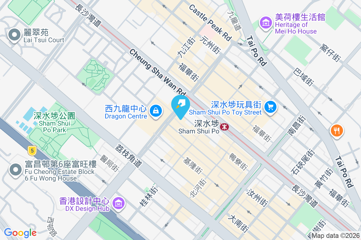 鴨寮街257號 地圖位置