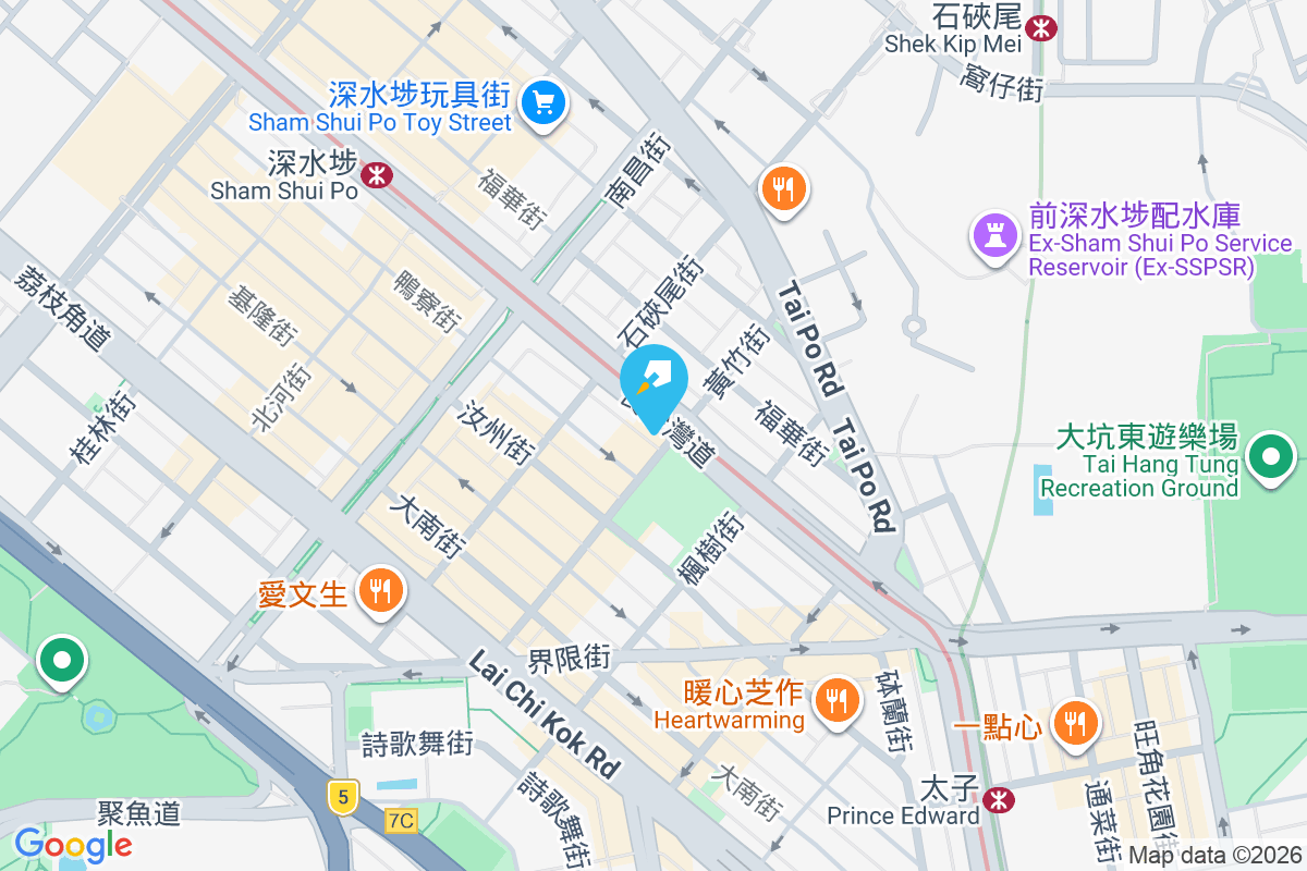 長沙灣道93號 地圖位置