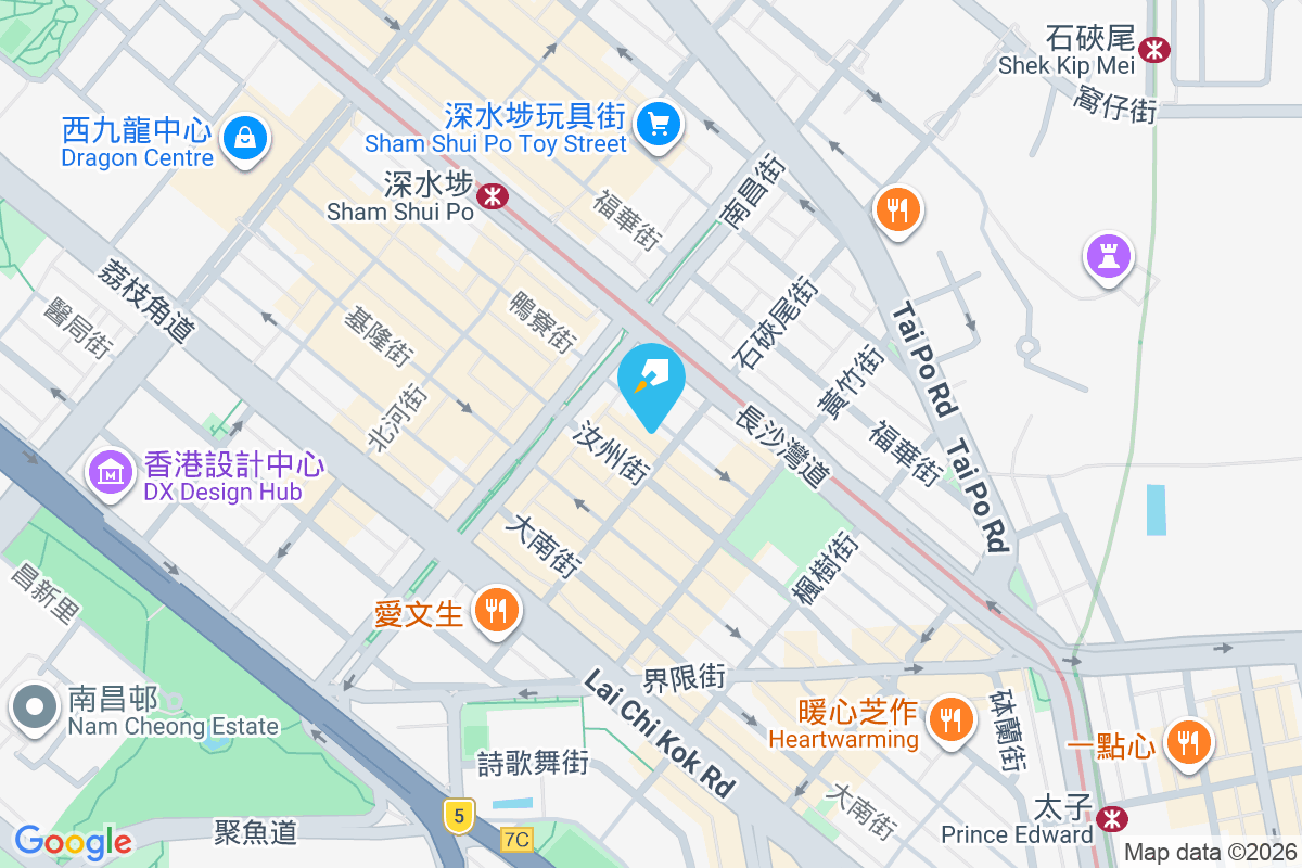 鴨寮街107-109號 地圖位置
