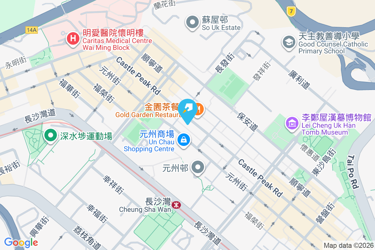 青山道329-331號 地圖位置
