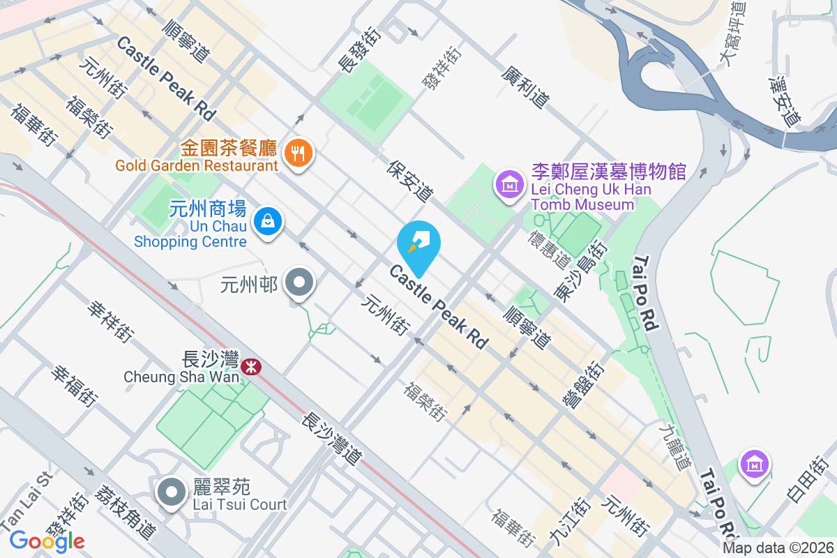 青山道216號 地圖位置