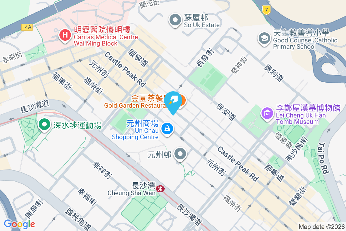 青山道327號 地圖位置