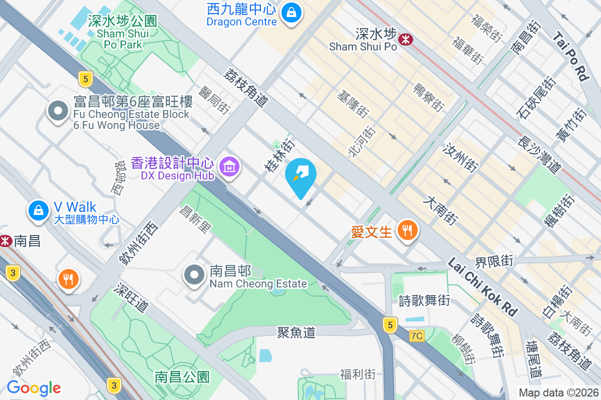 北河街17-19號 地圖位置