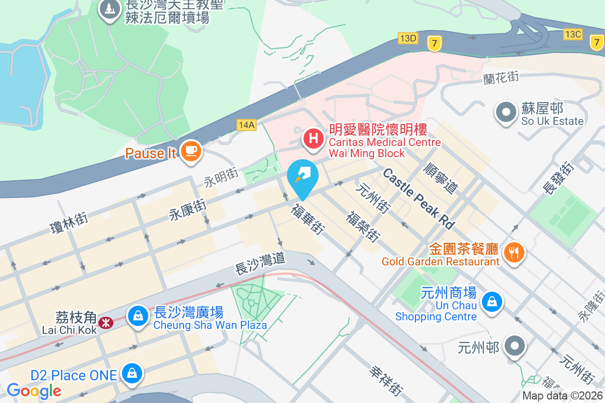 青山道475號 地圖位置