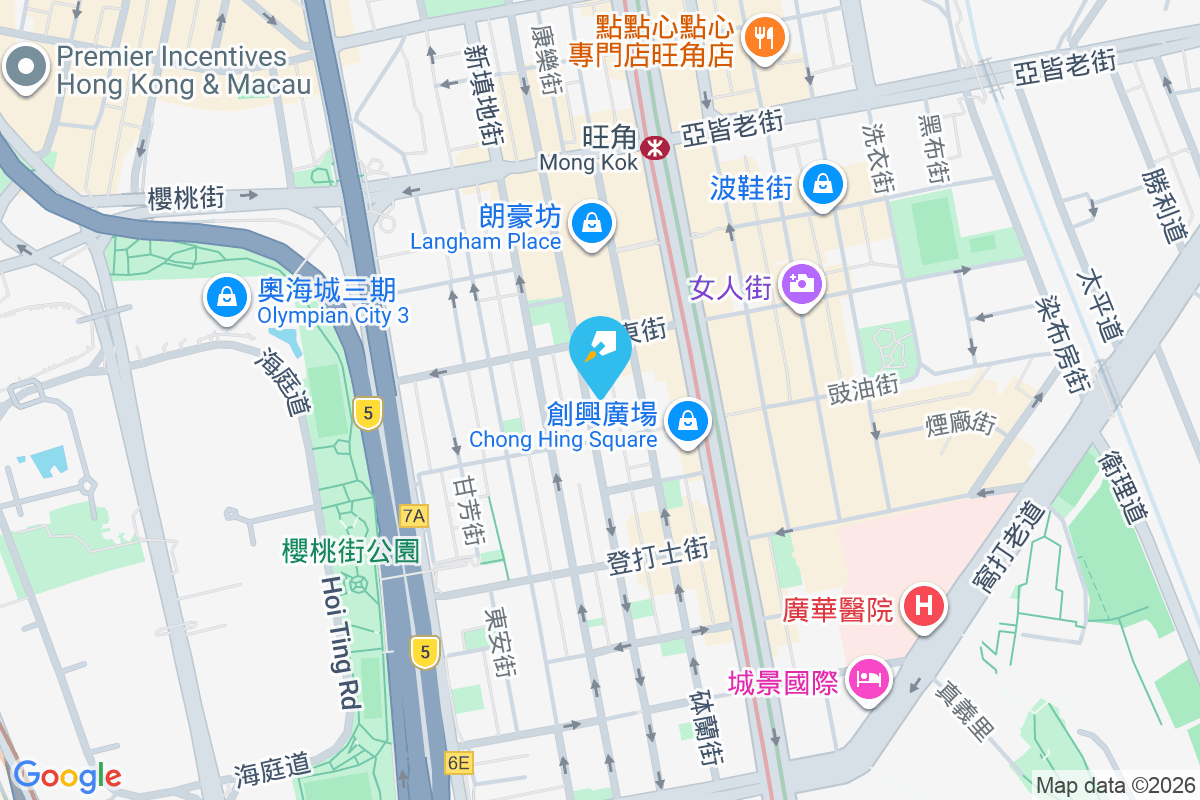 上海街500號 地圖位置