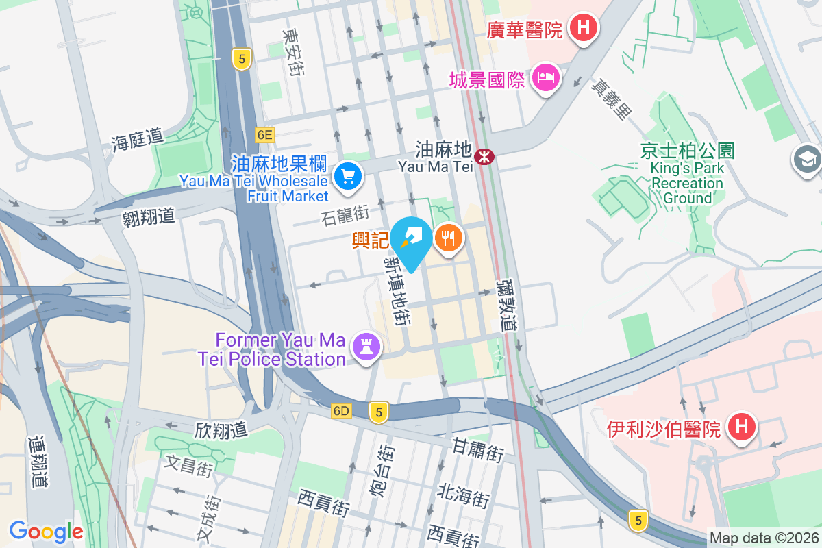 上海街303號 地圖位置