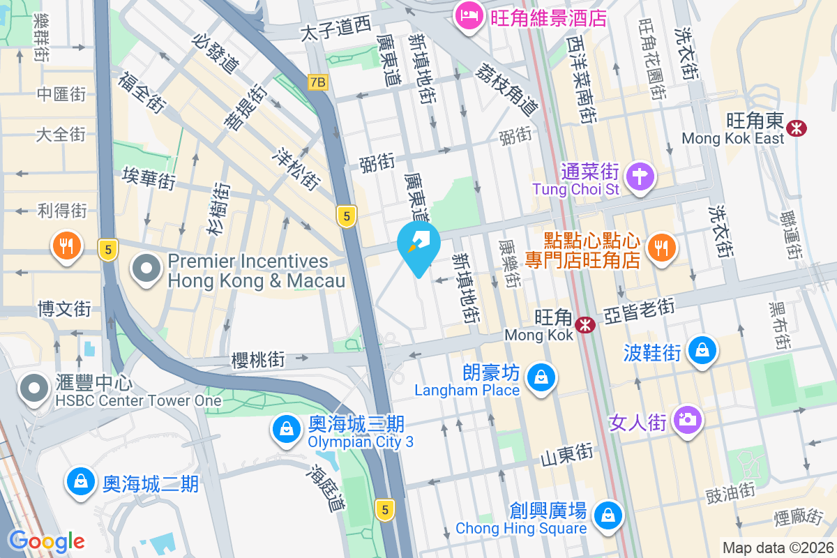 廣東道1087號 地圖位置