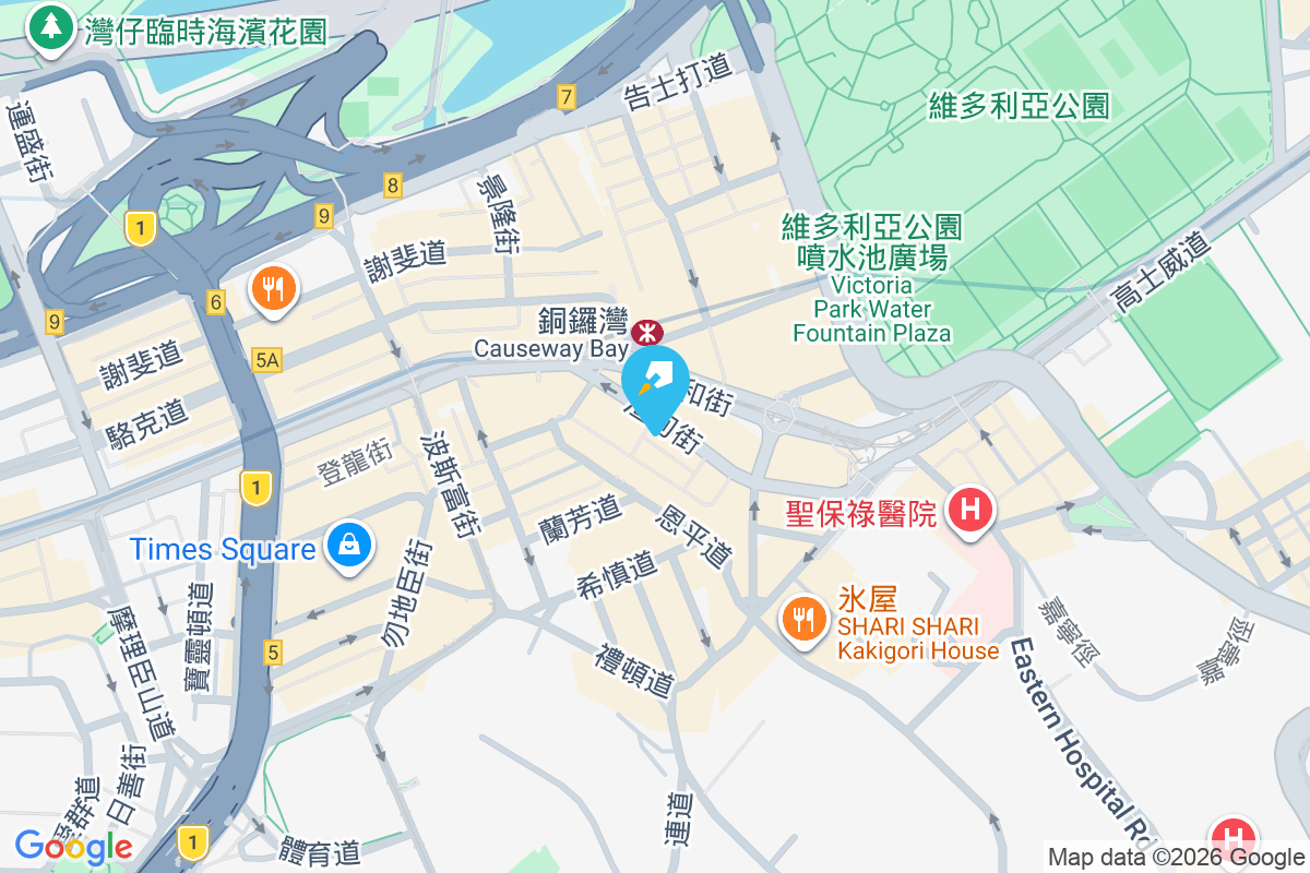 渣甸街41-43號 地圖位置