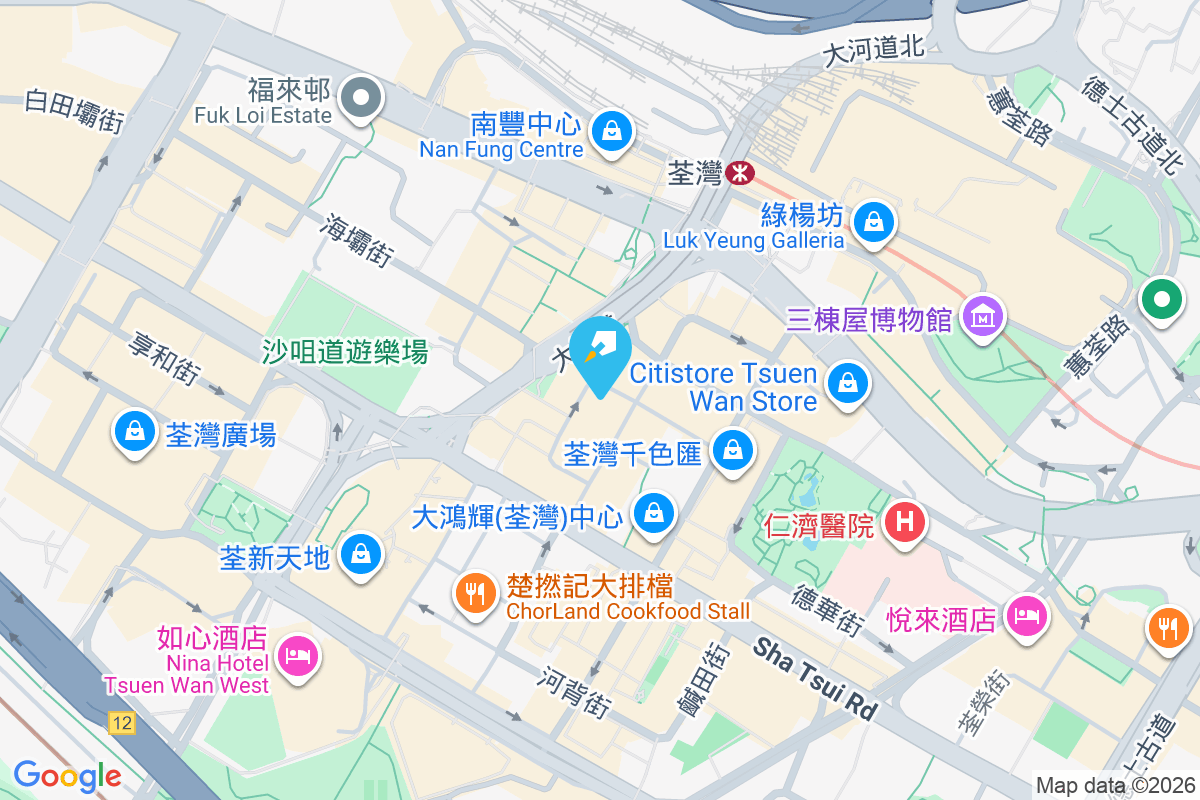 荃碧大廈 地圖位置