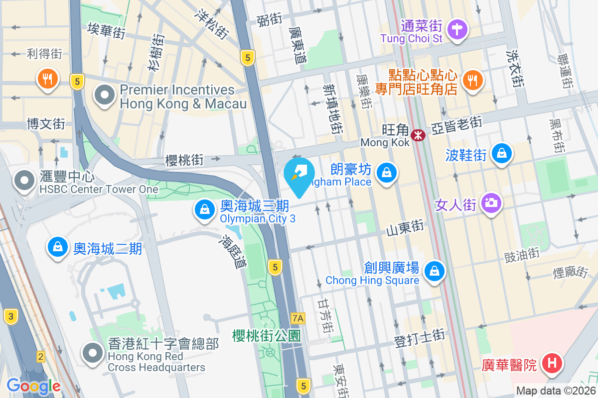 奶路臣街3A號 地圖位置