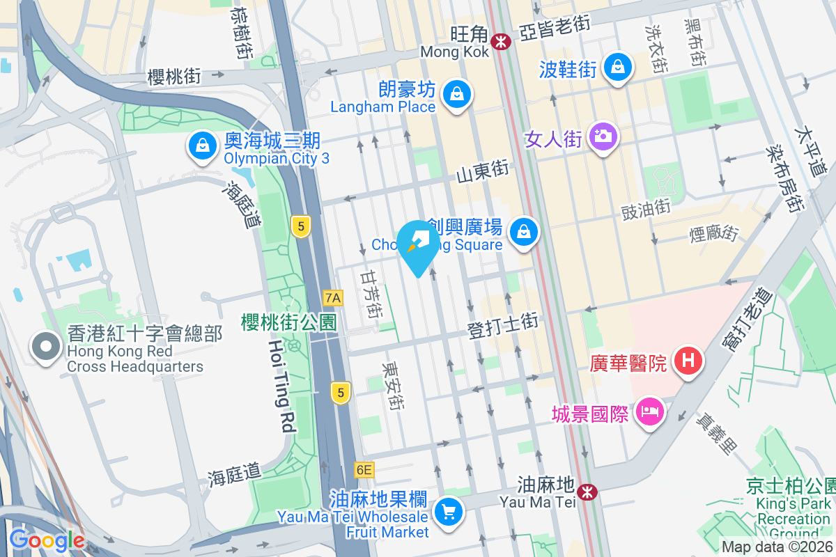 新填地街313A號 地圖位置