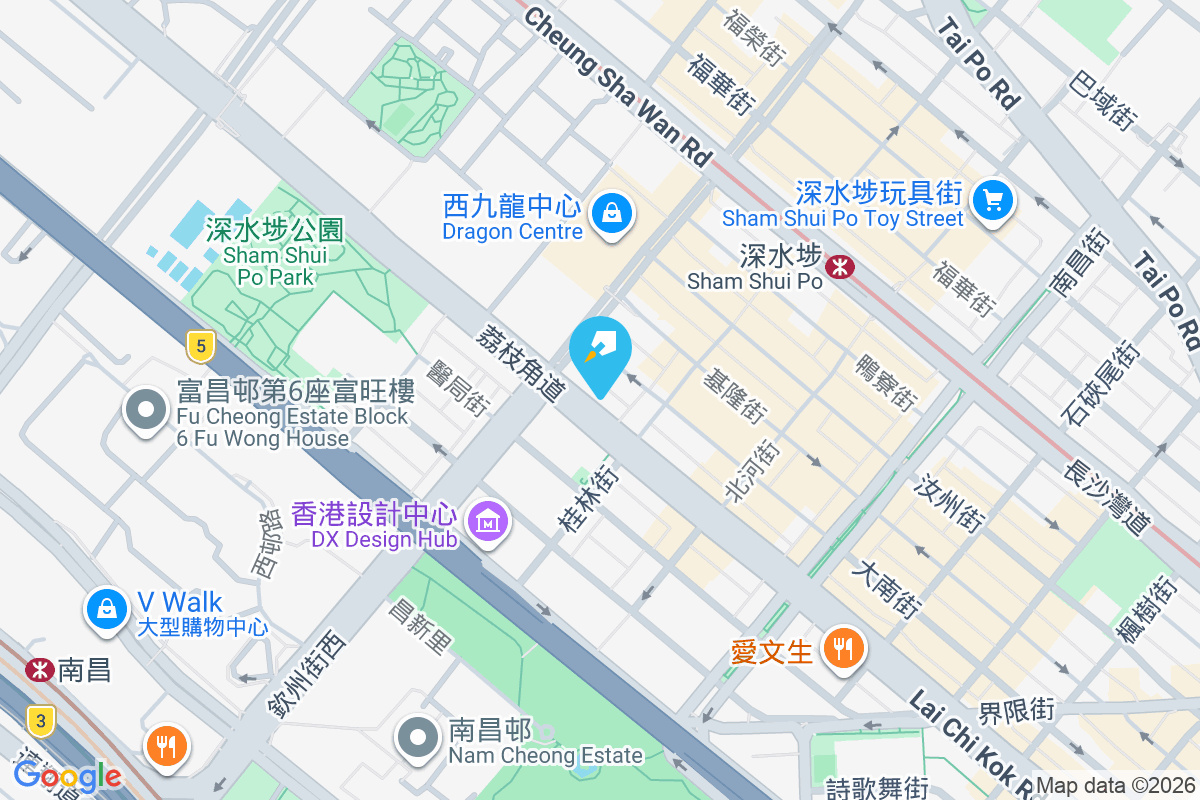 荔枝角道376號 地圖位置