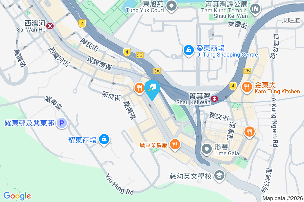 筲箕灣道273A號 地圖位置