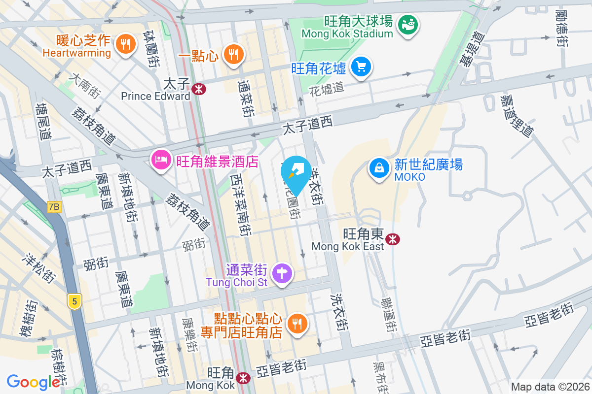 花園街186-188號 地圖位置
