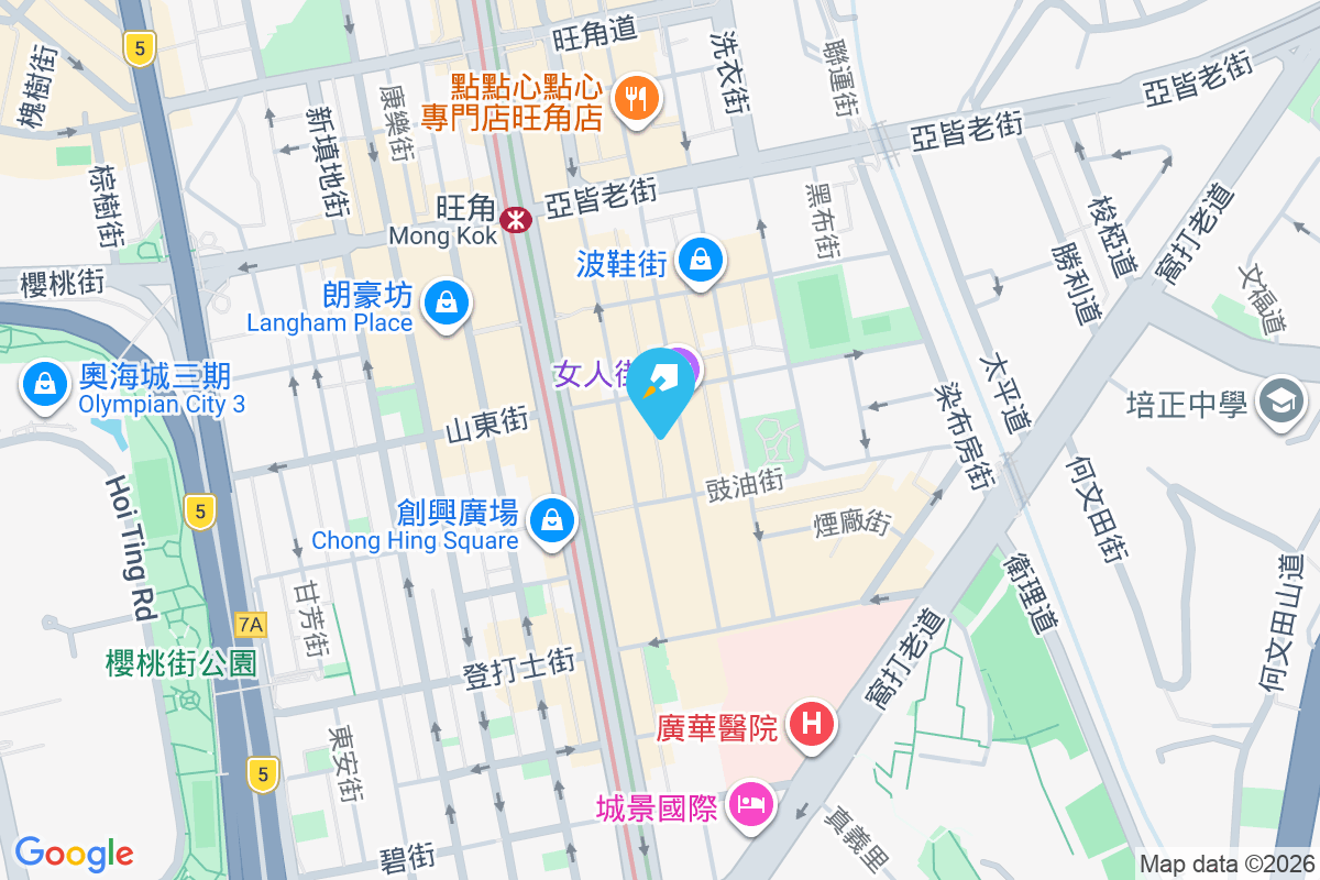 通菜街25A號 地圖位置