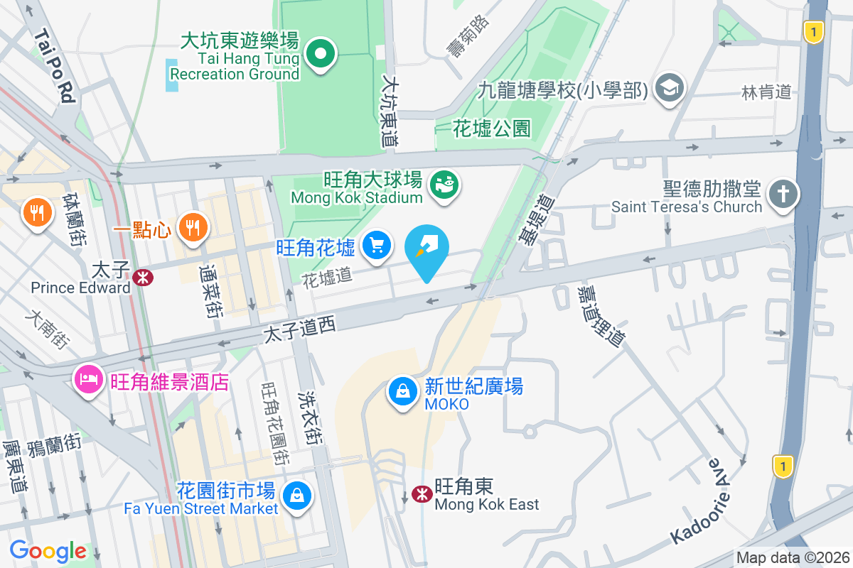 太子道西204號 地圖位置