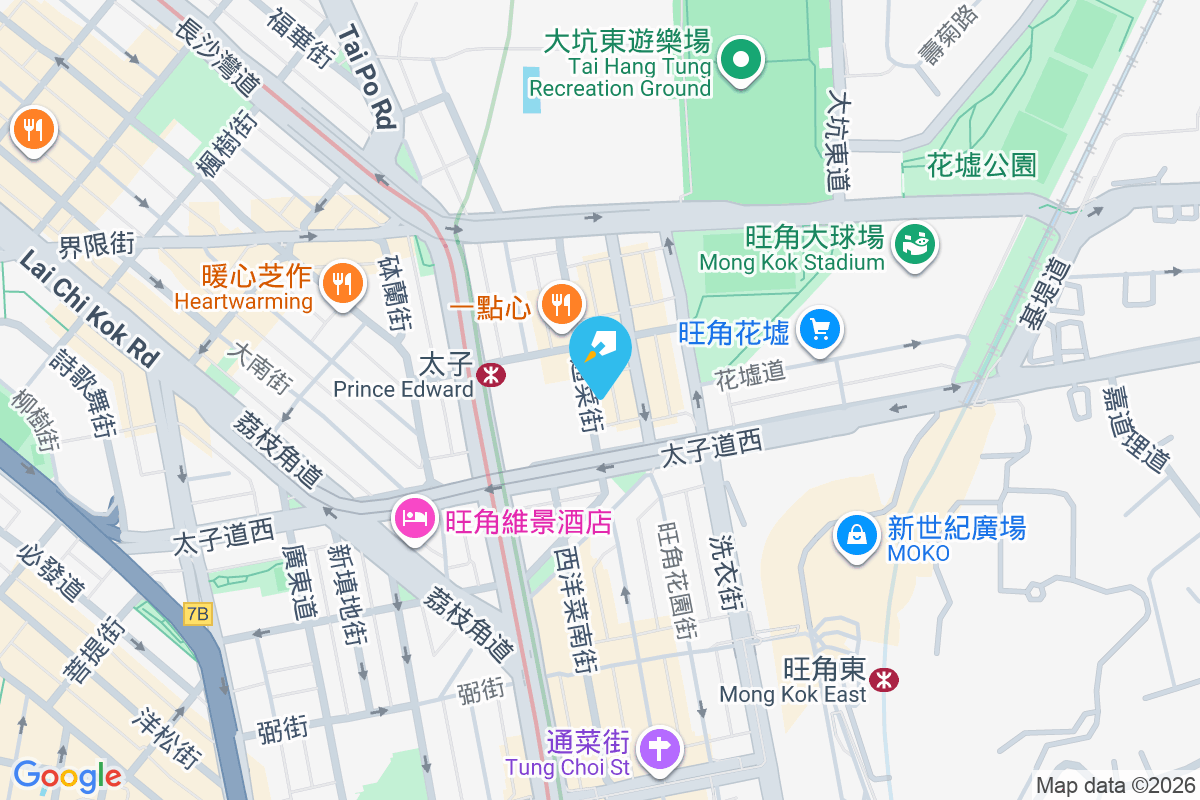 通菜街218A號 地圖位置