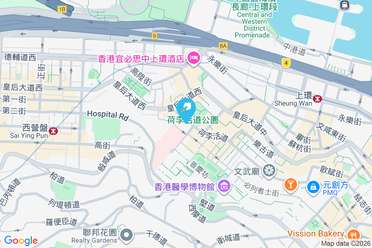 荷李活道228號 地圖位置