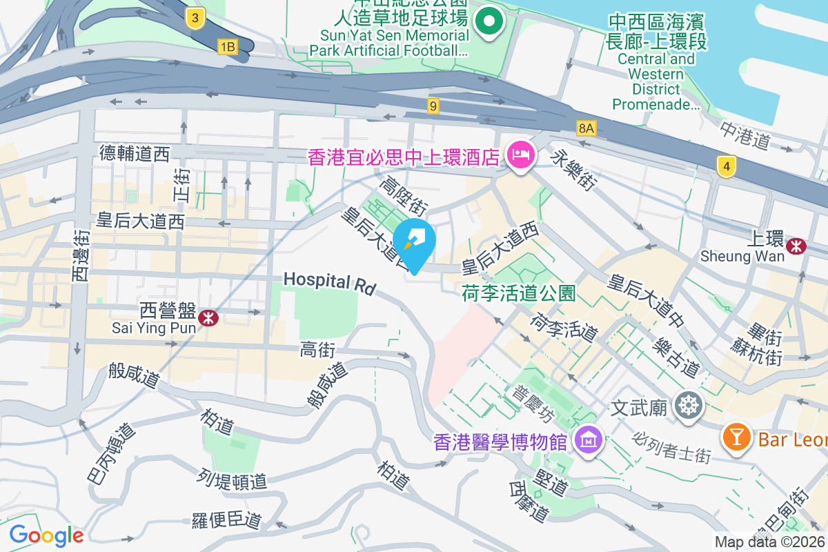 皇后大道西 114 號 地圖位置