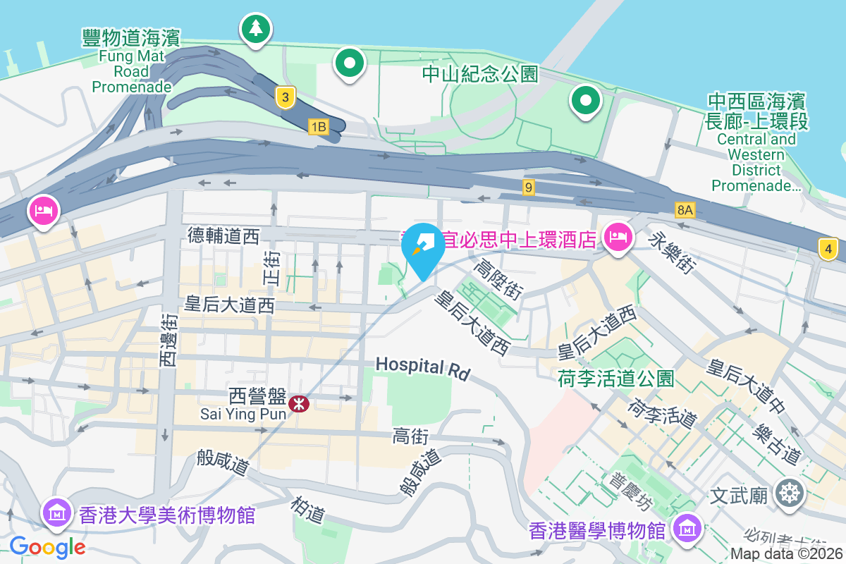 皇后大道西 195 號 地圖位置