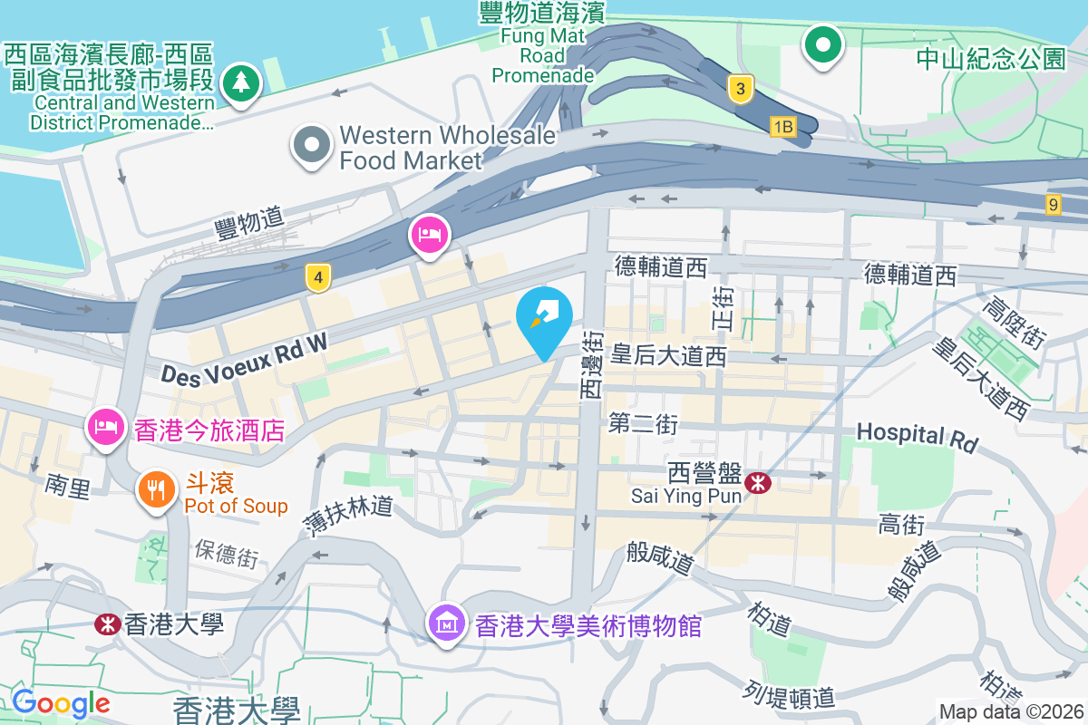 皇后大道西 362 號 地圖位置