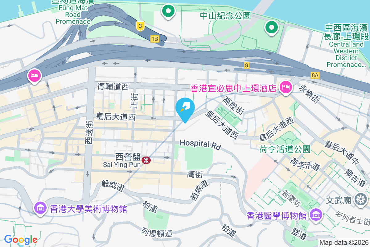 皇后大道西 204-208 號 地圖位置