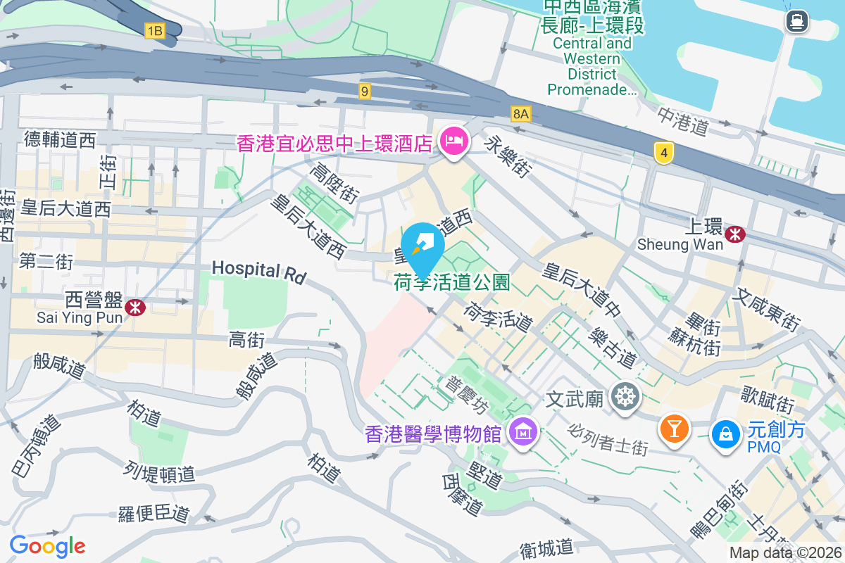 荷李活道240號 地圖位置