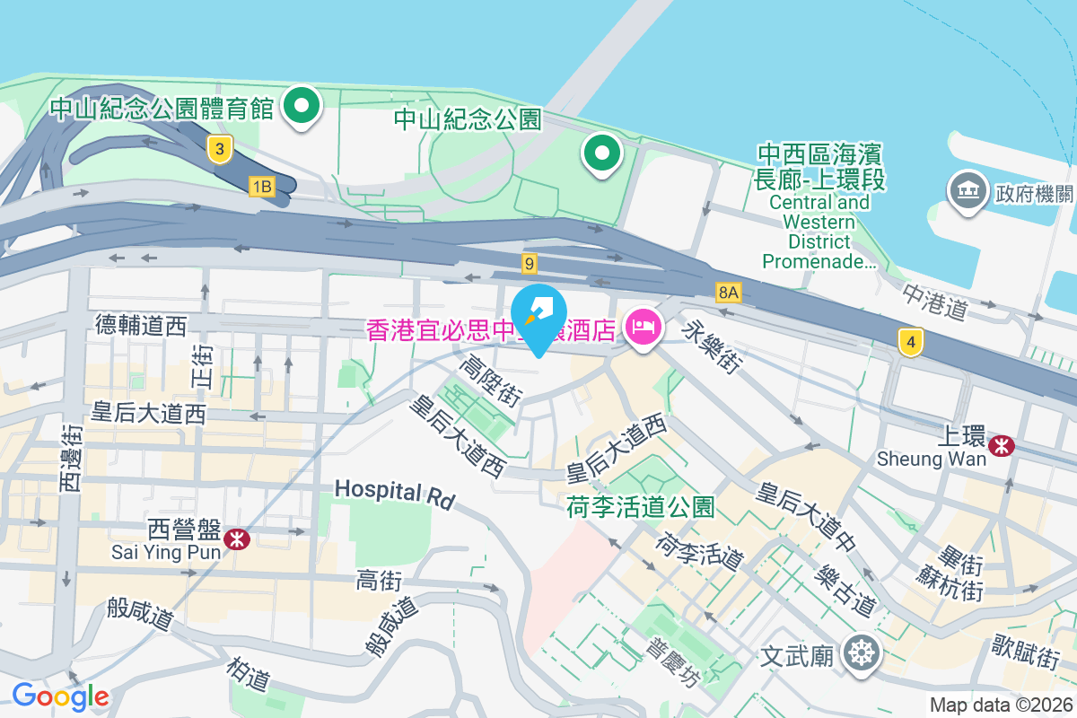 德輔道西 70 號 地圖位置
