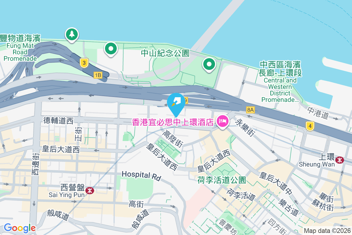 德輔道西 71 號 地圖位置