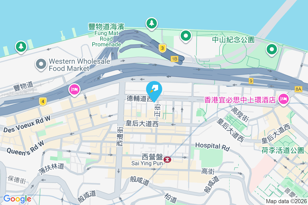德輔道西 228 號 地圖位置