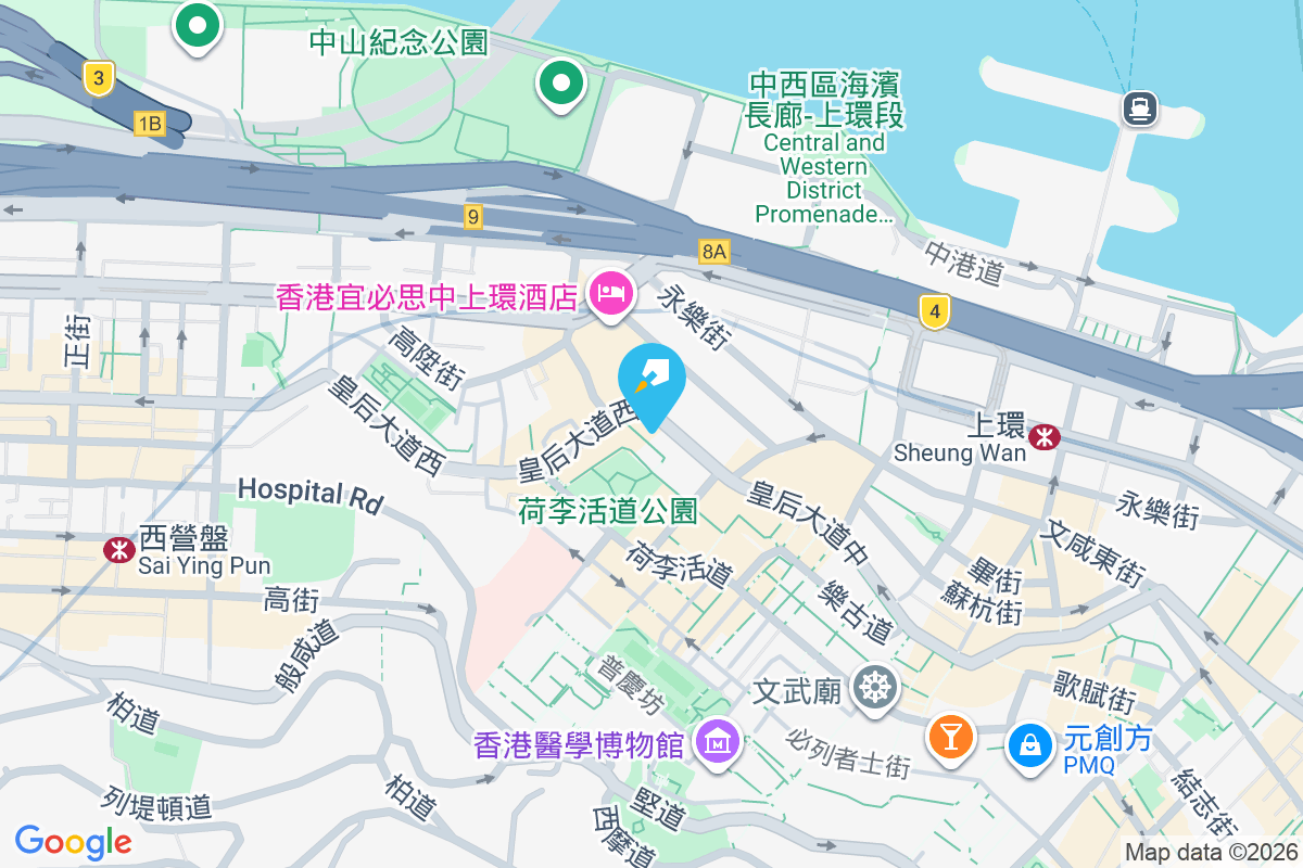 皇后大道西 22 號 地圖位置