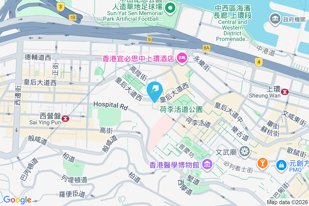 皇后大道西 96 號 地圖位置
