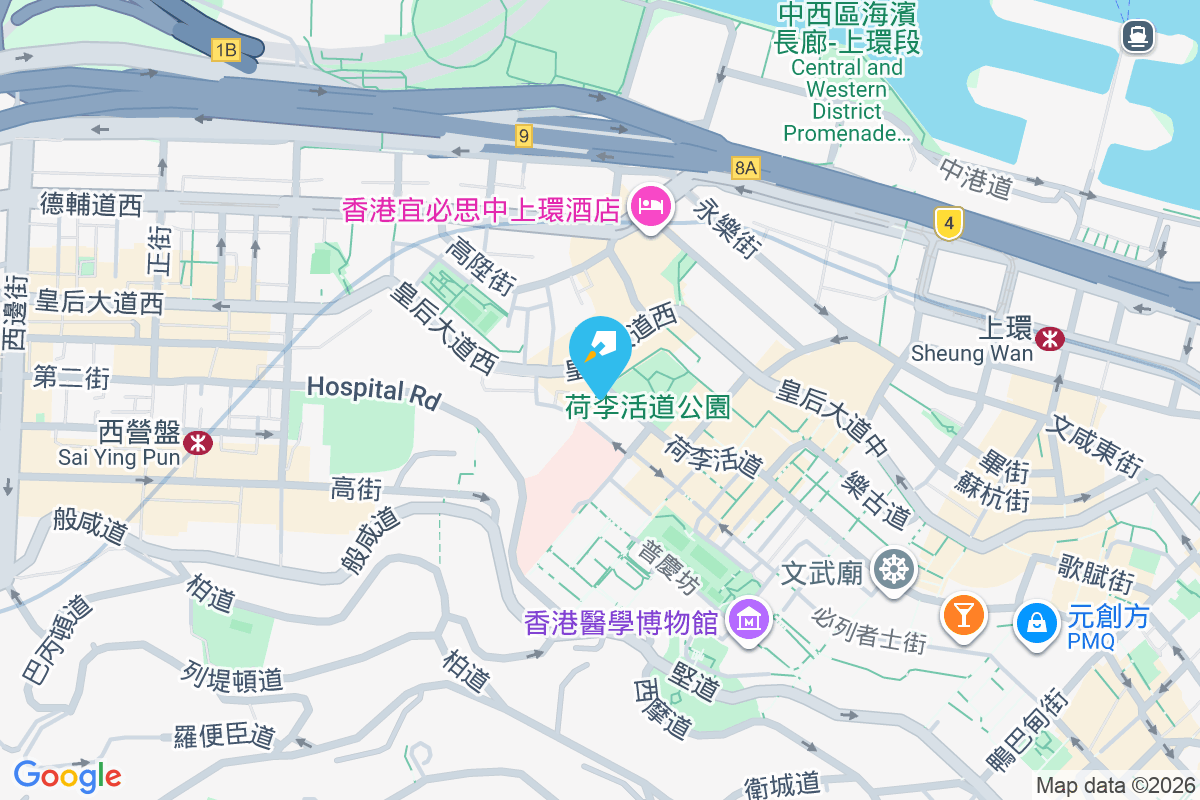 荷李活道242-244號 地圖位置