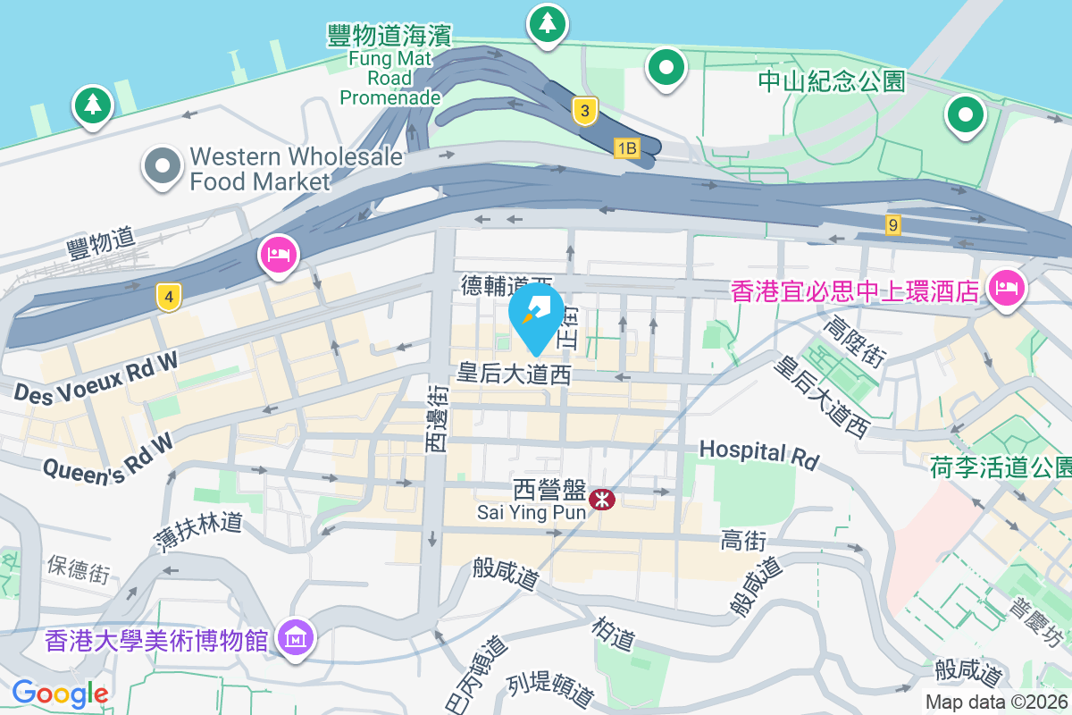 皇后大道西 309 號 地圖位置