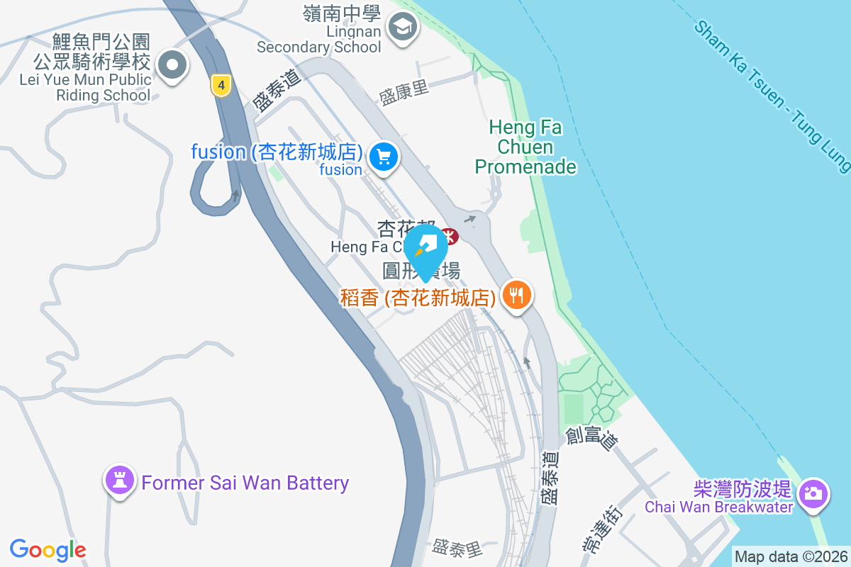 杏花邨 地圖位置