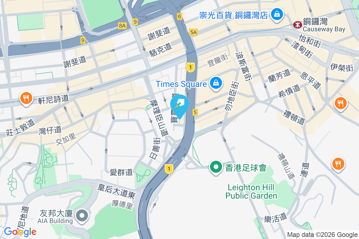 堅拿道西23A號 地圖位置