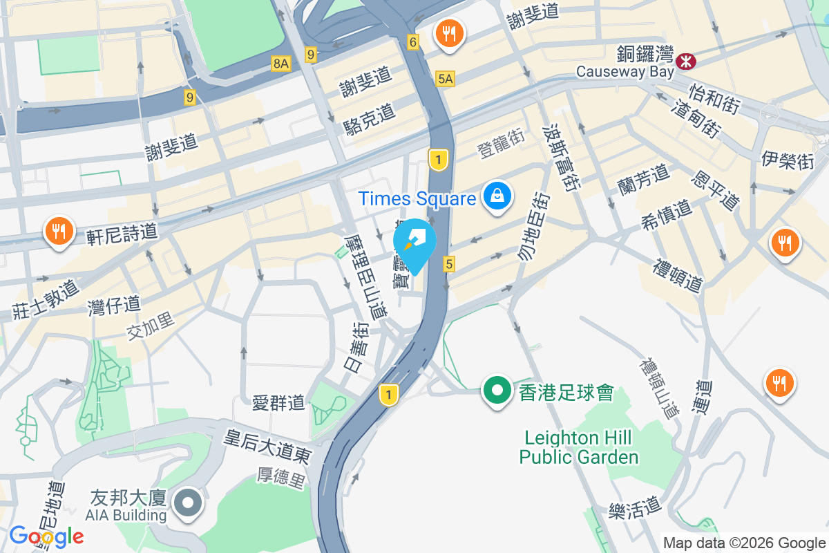 堅拿道西 23 號 地圖位置