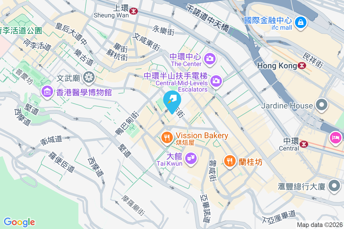 嘉咸街33號 地圖位置
