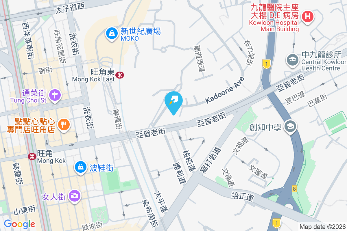 嘉道理道2號 地圖位置