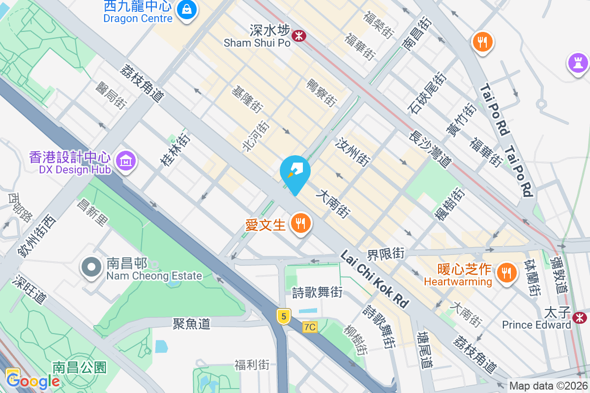 荔枝角道266號 地圖位置