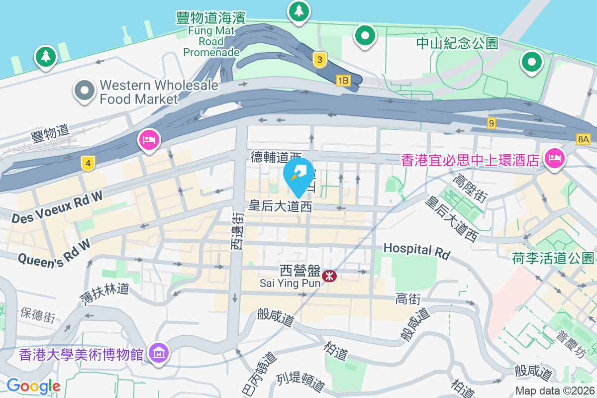 皇后大道西 303 號 地圖位置