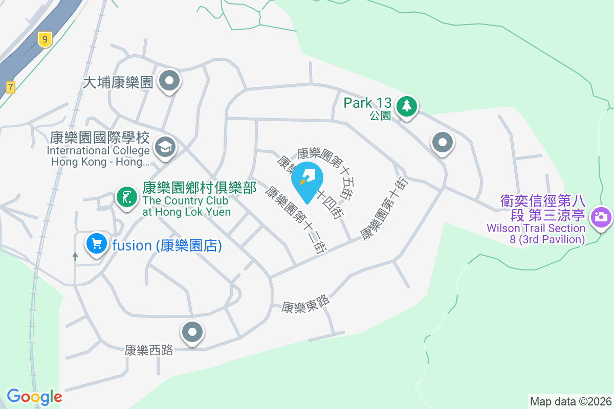 康樂園 地圖位置