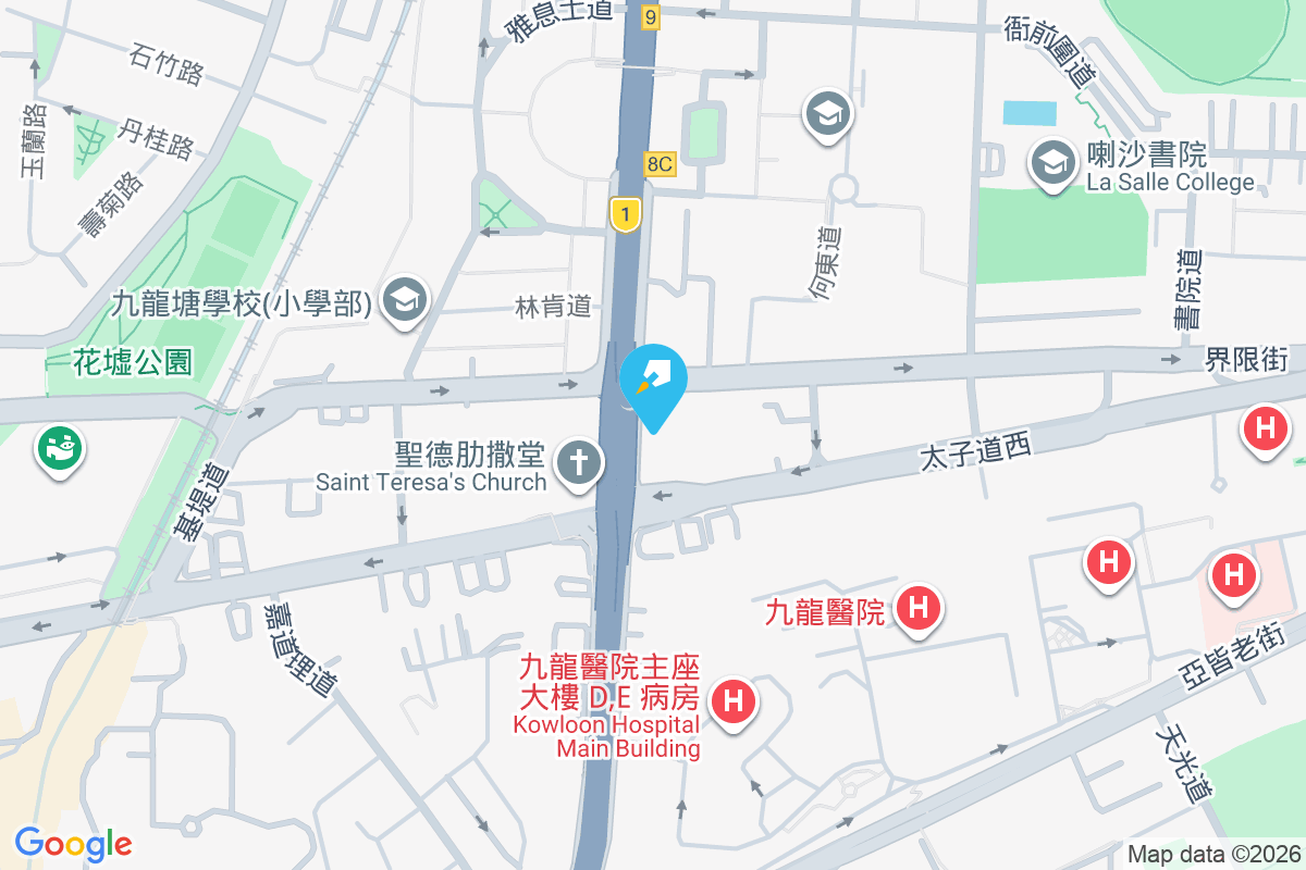 窩打老道124A號 地圖位置