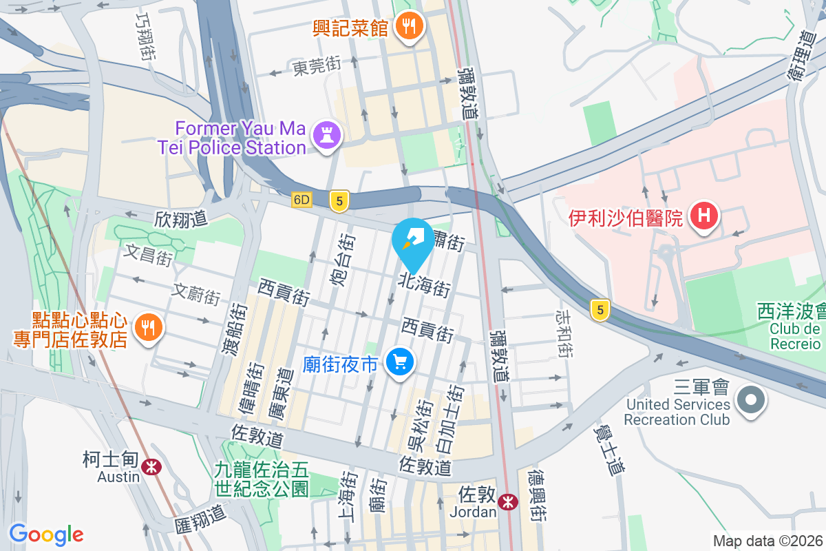 廟街119號 地圖位置