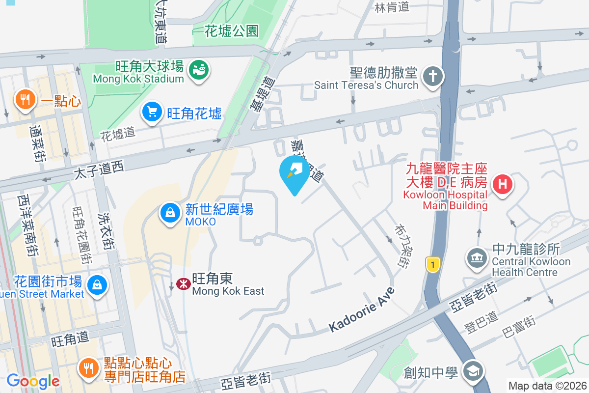 嘉道理道103號 地圖位置