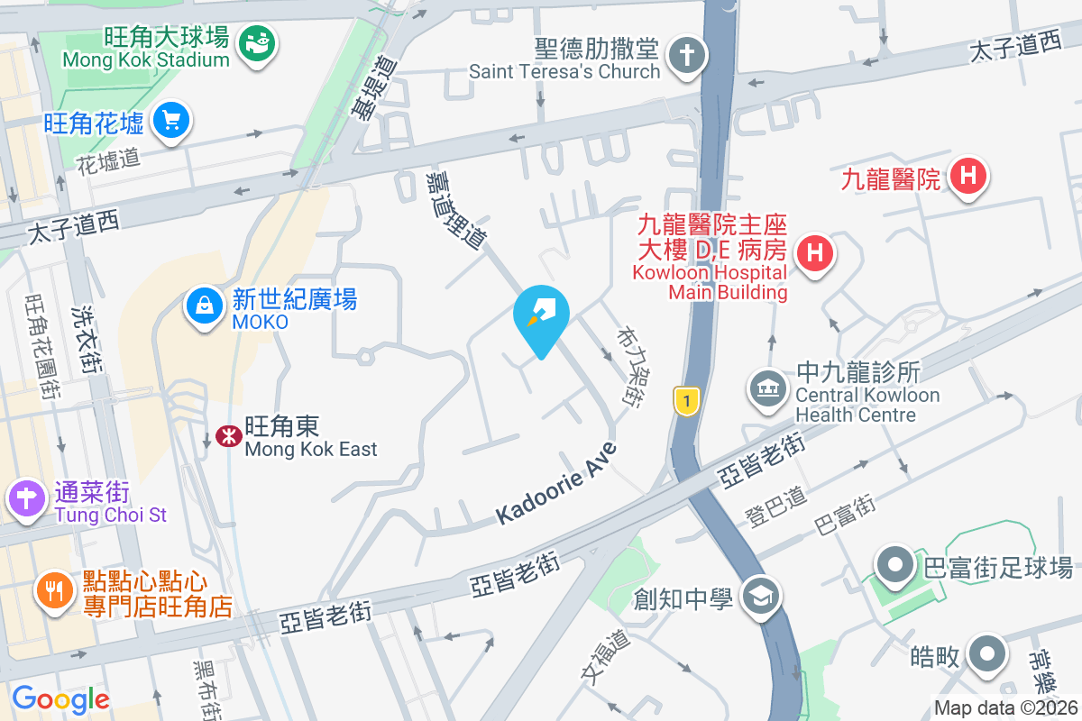 嘉道理道55號 地圖位置