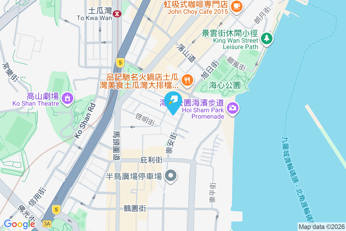 榮光街104號 地圖位置