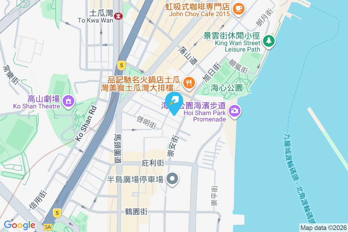 榮光街112號 地圖位置